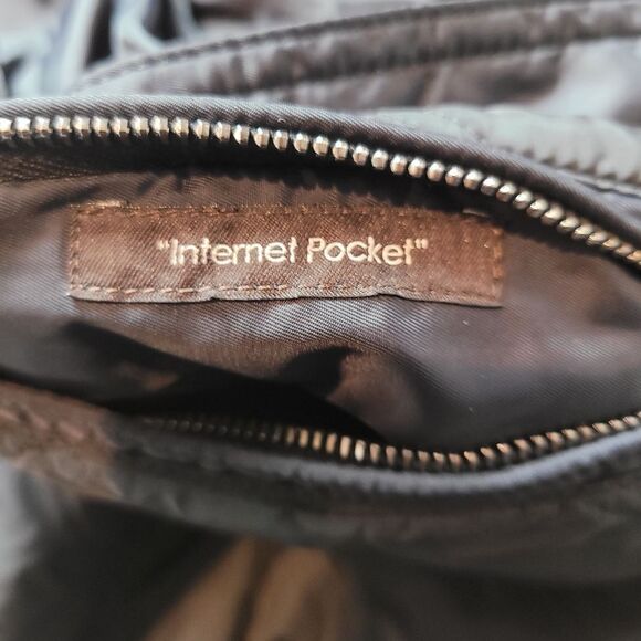 Ermenegildo Zegna Men's Large Trench Coat Black Nylon Jacket Long Blazer - Picture 12 of 16